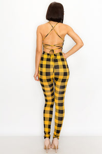 Black and Yellow Jumpsuit