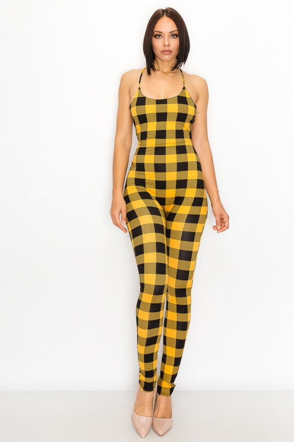 Black and Yellow Jumpsuit