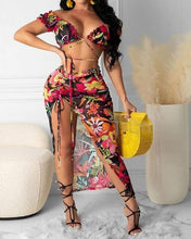 Load image into Gallery viewer, Floral Skirt Set, Summer Skirt Set
