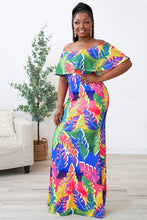 Load image into Gallery viewer, Palm Tree Summer Dress | Multicolor Print
